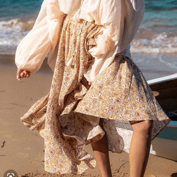 Spell & the Gypsy Sundown Kerchief Skirt in spice - Picture 2 of 10